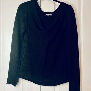 Don’t Ask Why V-neck Knit Criss Cross Women’s Sweater OS